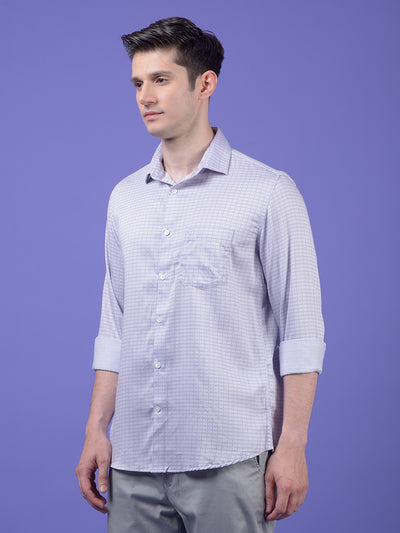 Purple Printed Shirt
