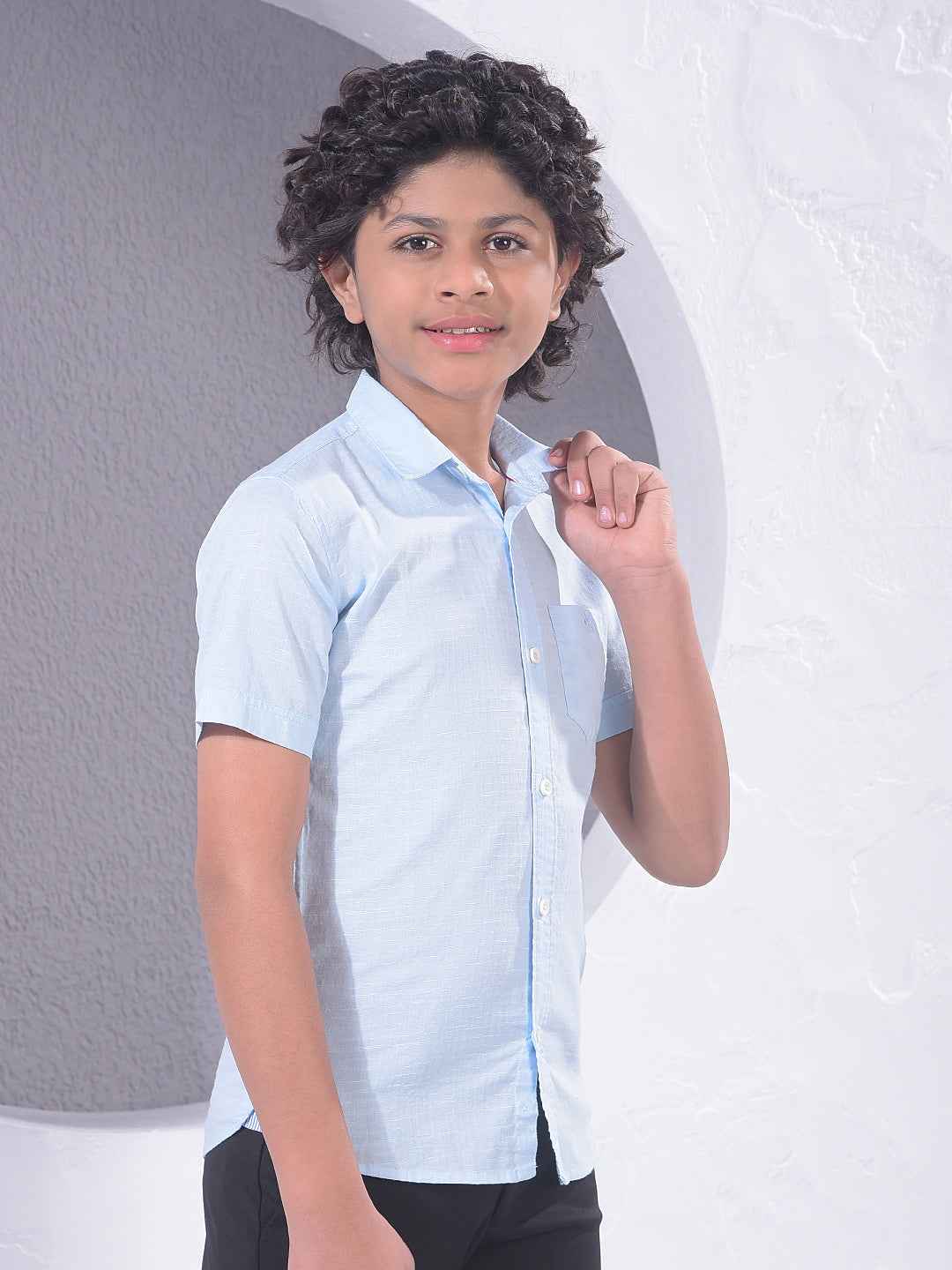 Ocean Blue Check Shirt