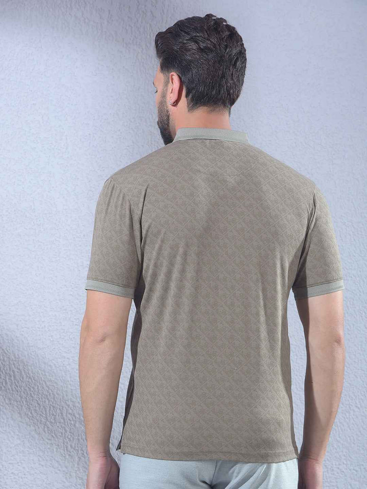 Brown Printed T-Shirt