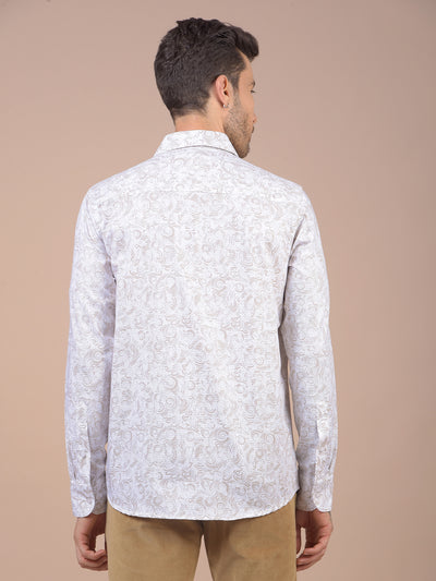 Grey Printed Shirt