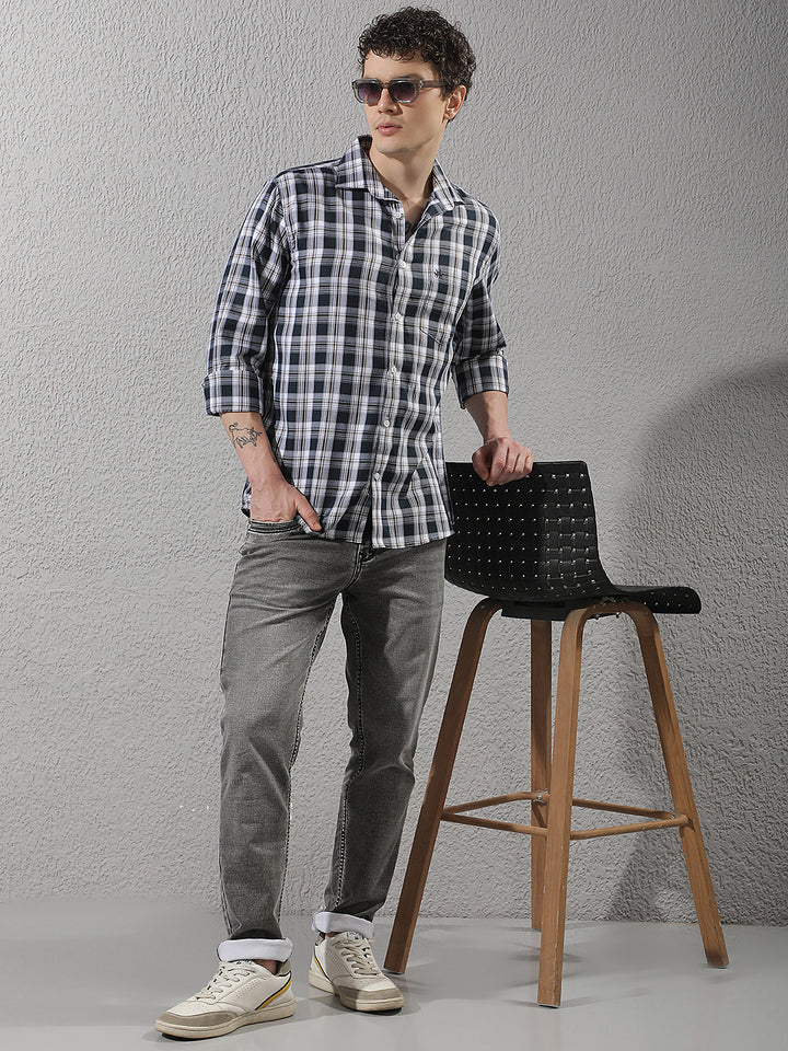 Chic Heather Grey Cotton Jeans