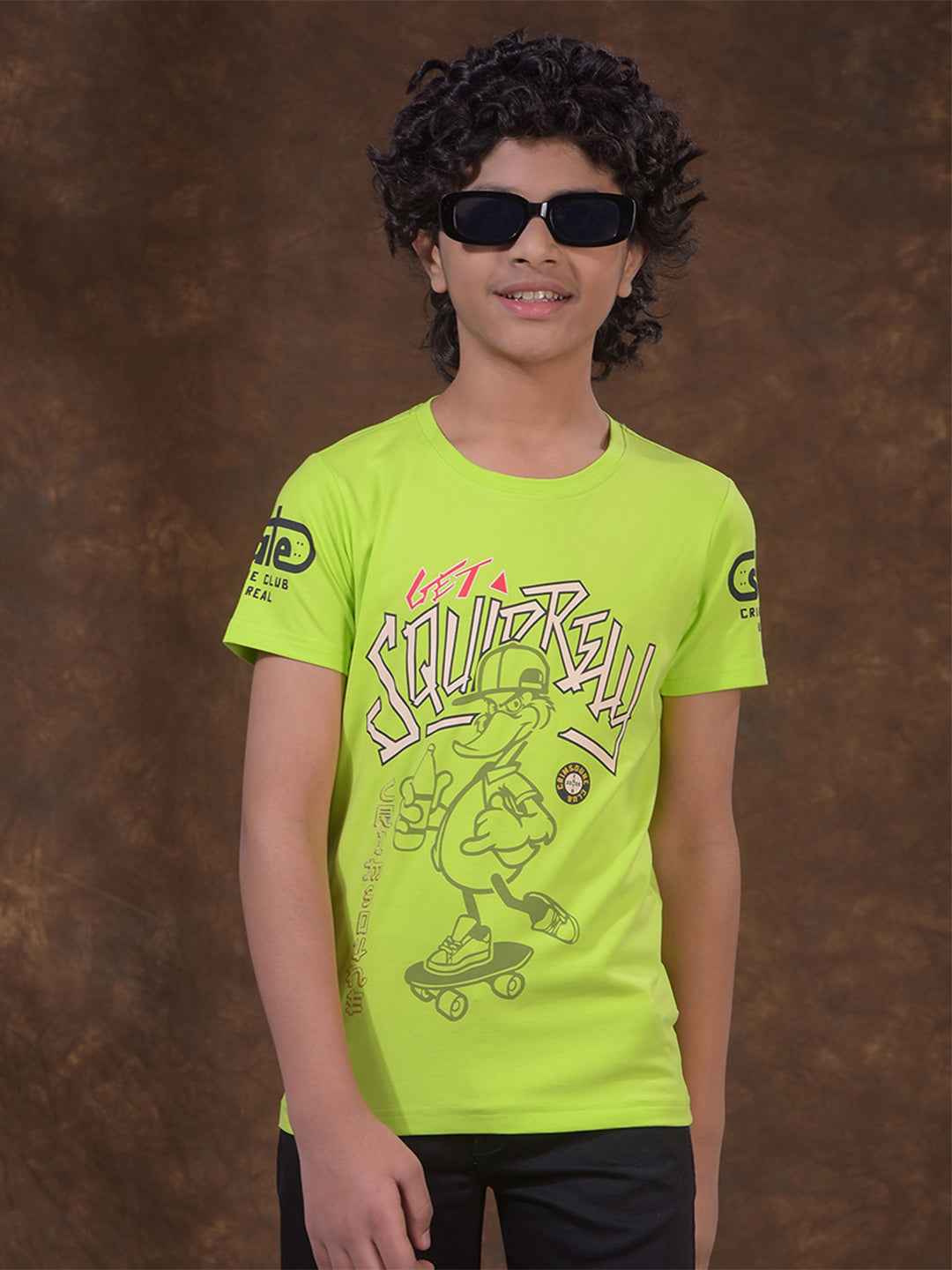Green Graphic Print T-Shirt