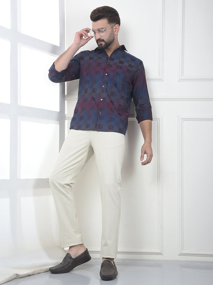 Mult-Color Printed 100% Cotton Shirt