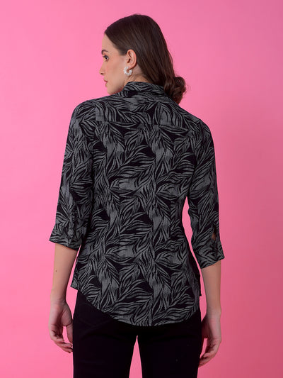 Black Printed Shirt