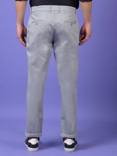 Grey Printed Trousers