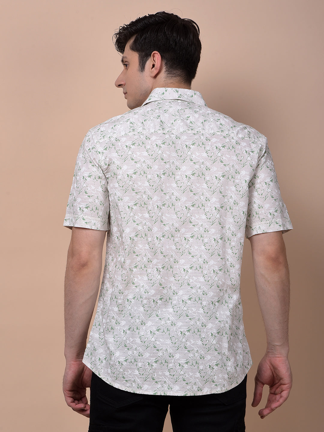 Green Floral Print Shirt