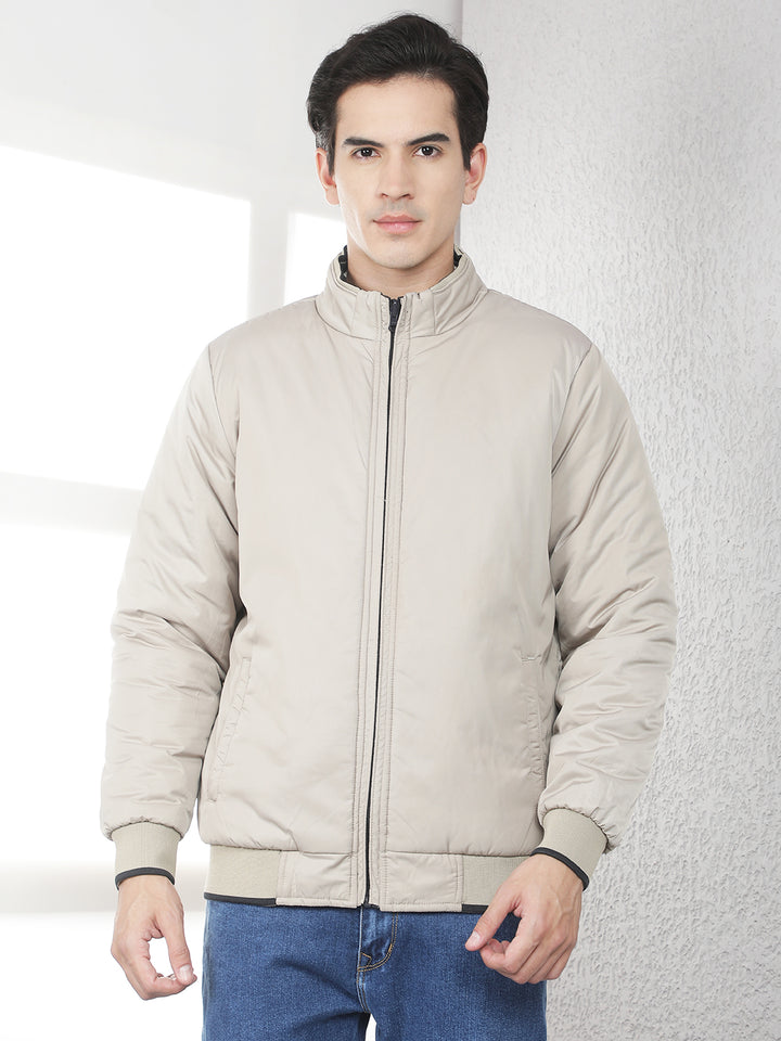 Navy Blue Padded Reversible Jacket