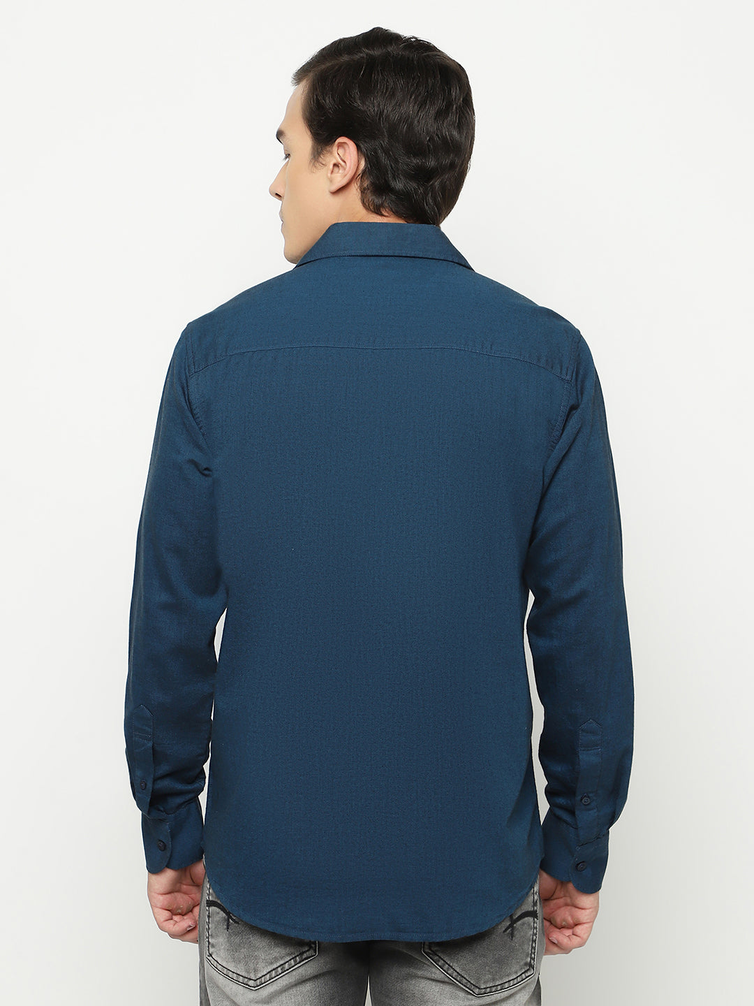 Navy Blue 100% Cotton Shirt