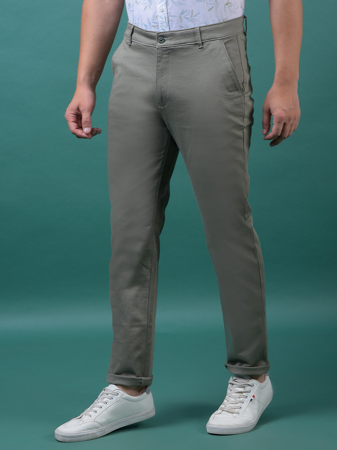 Green Printed Trousers