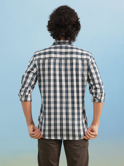 Green Checked 100% Cotton Shirt