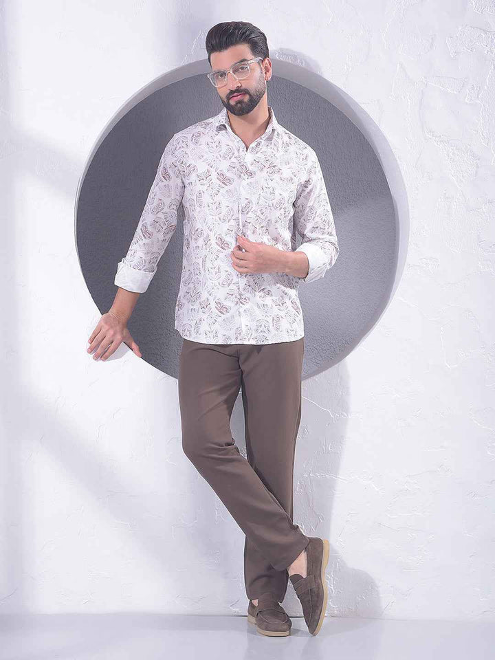 Multi-Color Motif Print Shirt