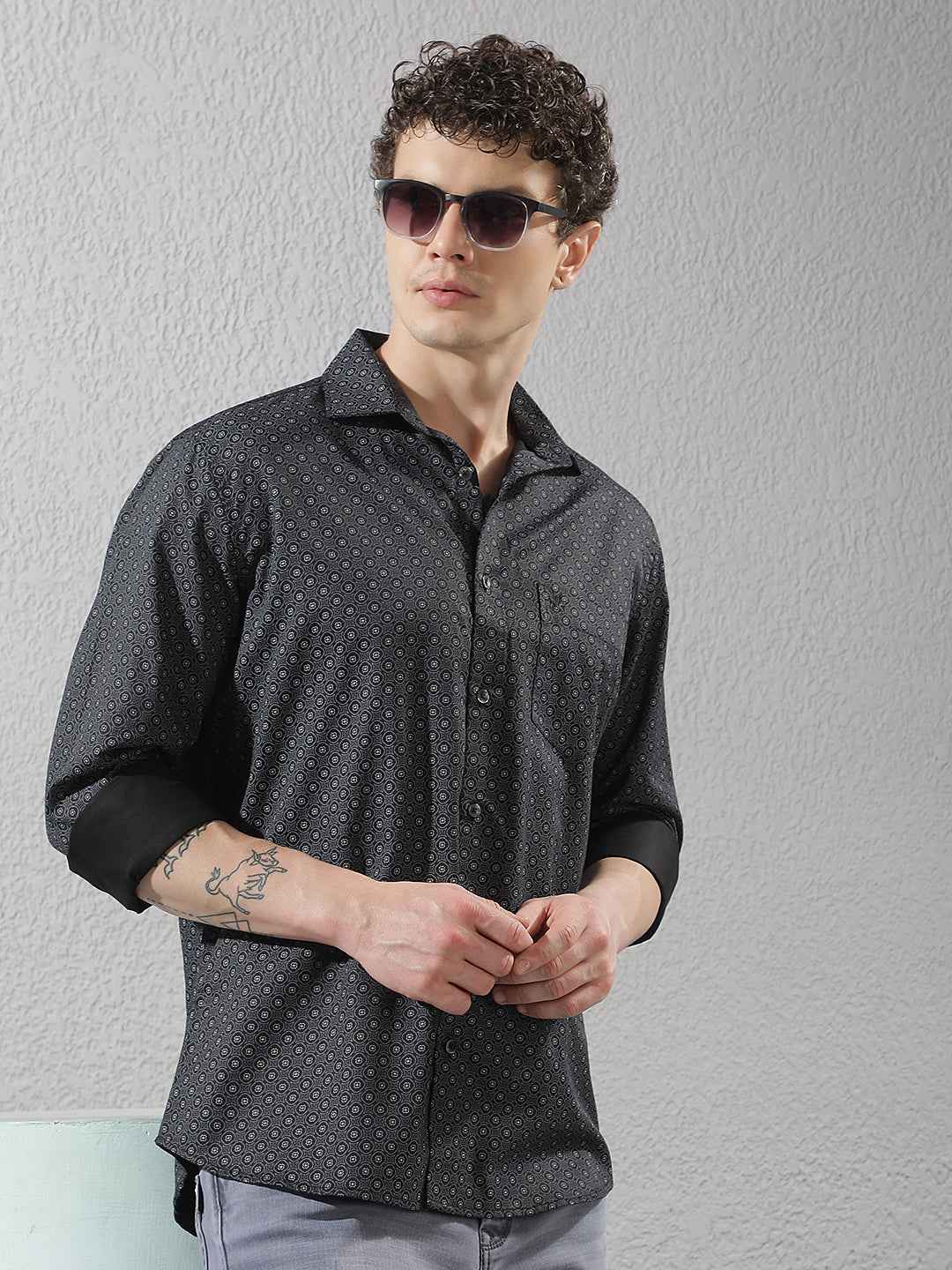 Black Polka Dots Shirt