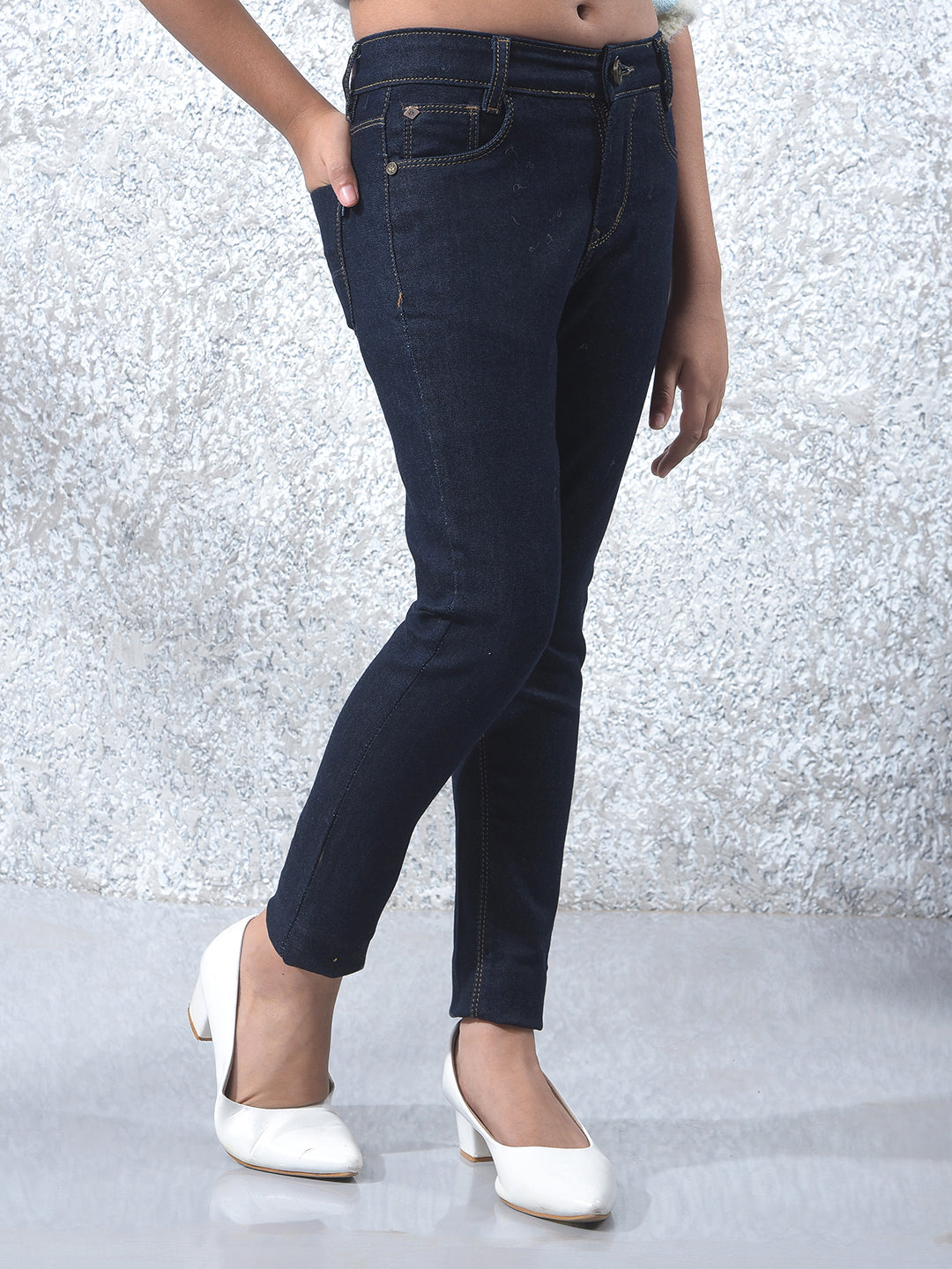 Minimal Blue Skinny Jeans
