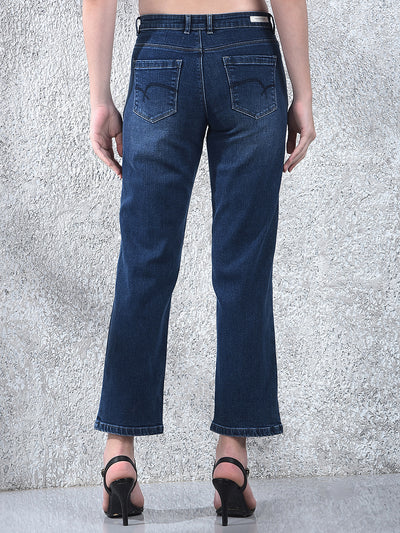 Midnight Straight Crop Jeans