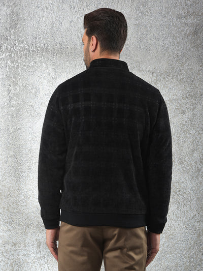 Black Jacquard Reversible Jacket