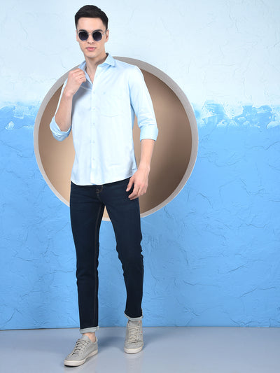 Sunlit Sky Blue Formal Shirt