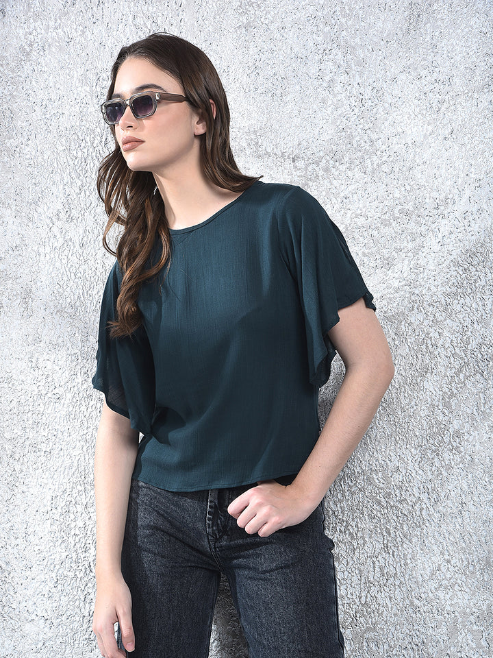 Relaxed Dark Teal Top