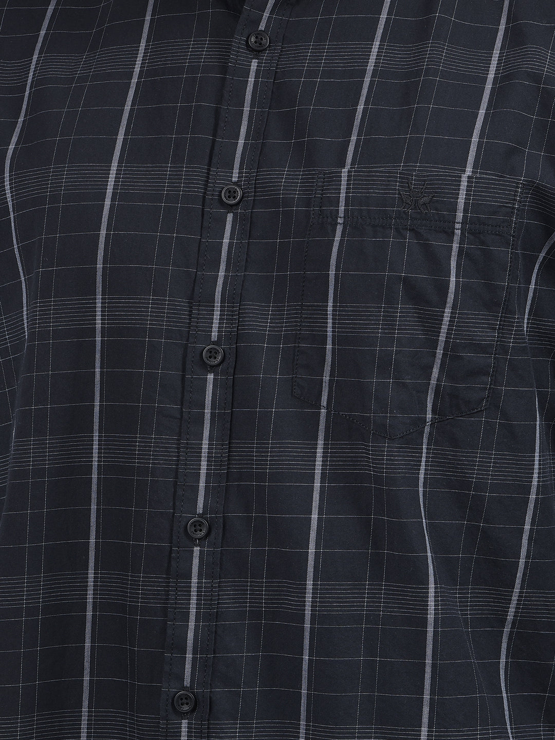 Black Checked Shirt-Men Shirts-Crimsoune Club