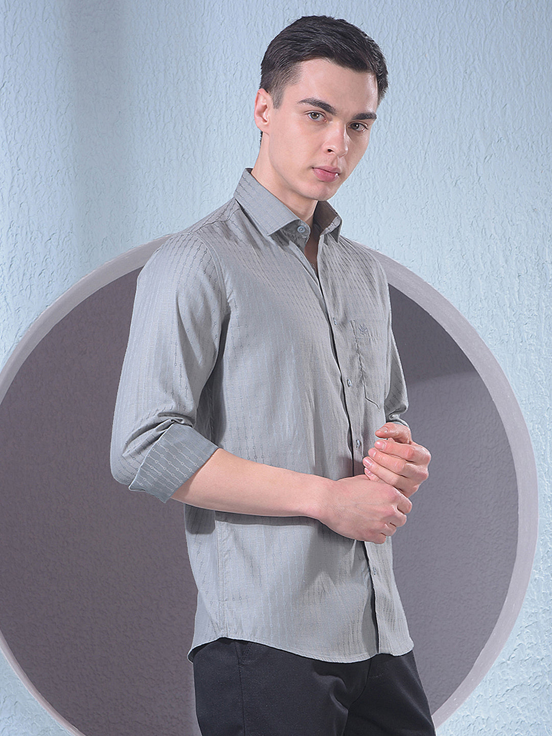 Deep Green Jacquard Shirt