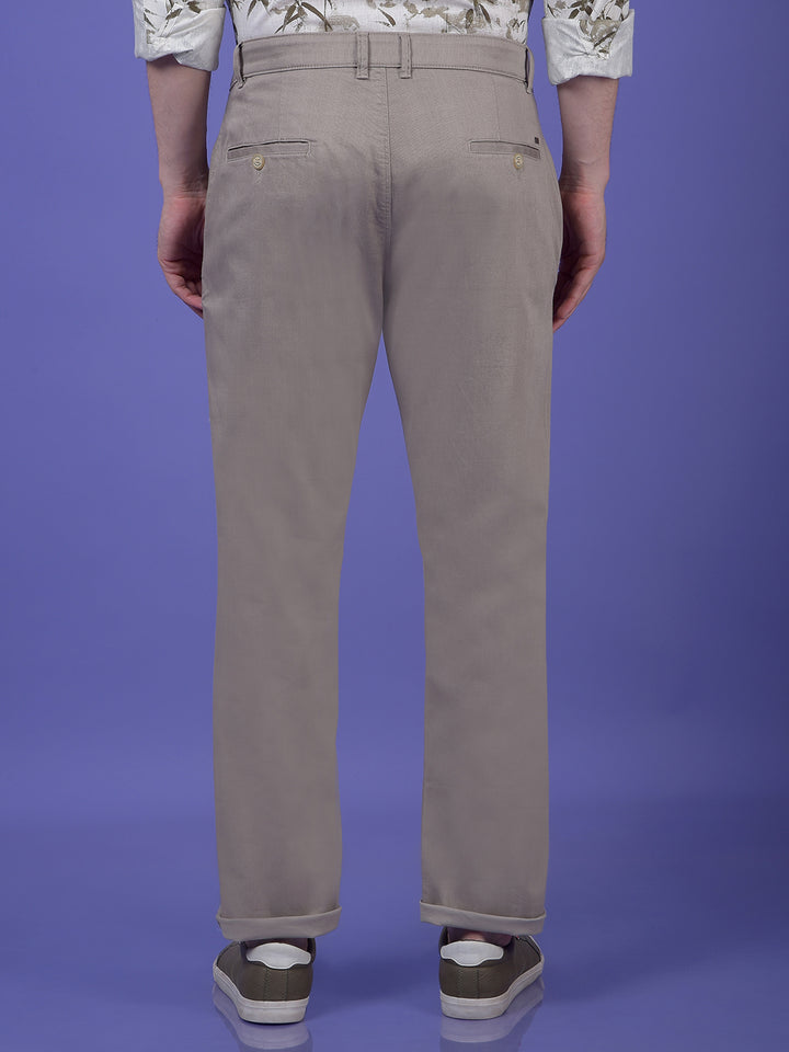 Khaki Printed Trousers