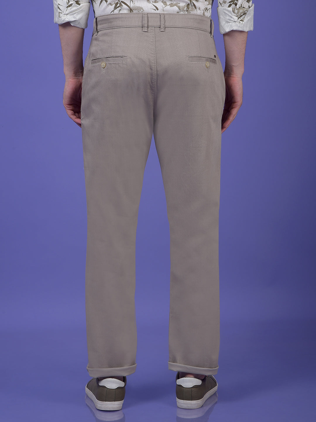 Khaki Printed Trousers