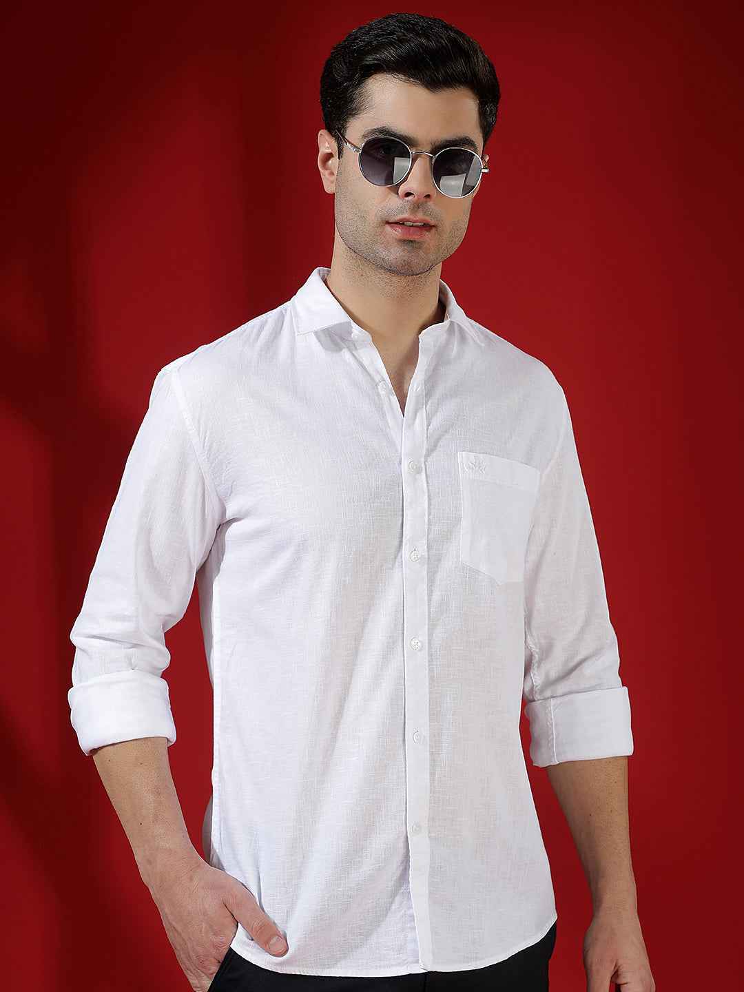 White Chic Linen Air Shirt