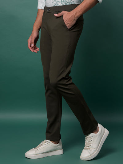 Monochrome Olive Slim Trousers