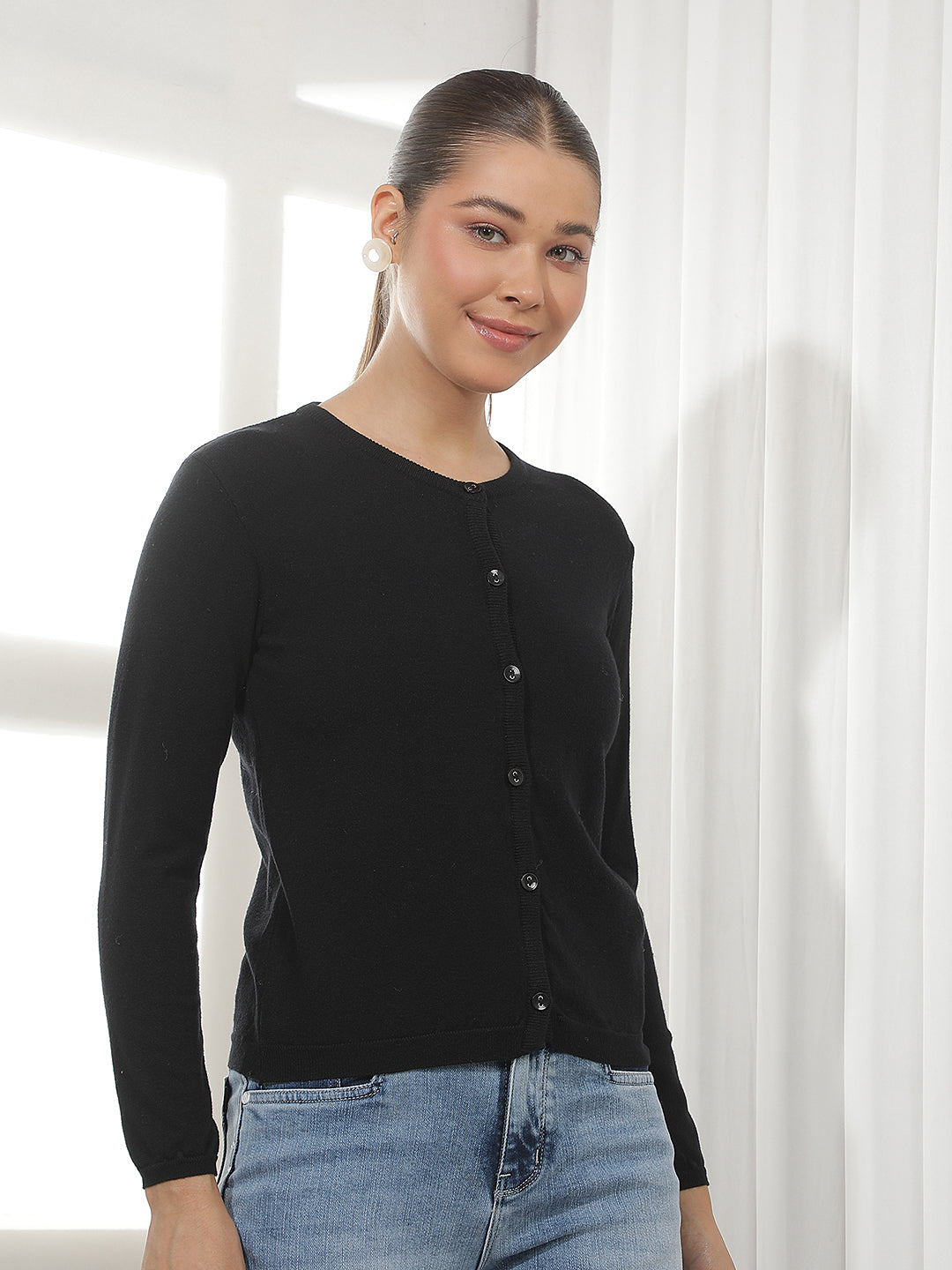 Noir Midnight Black Cardigan