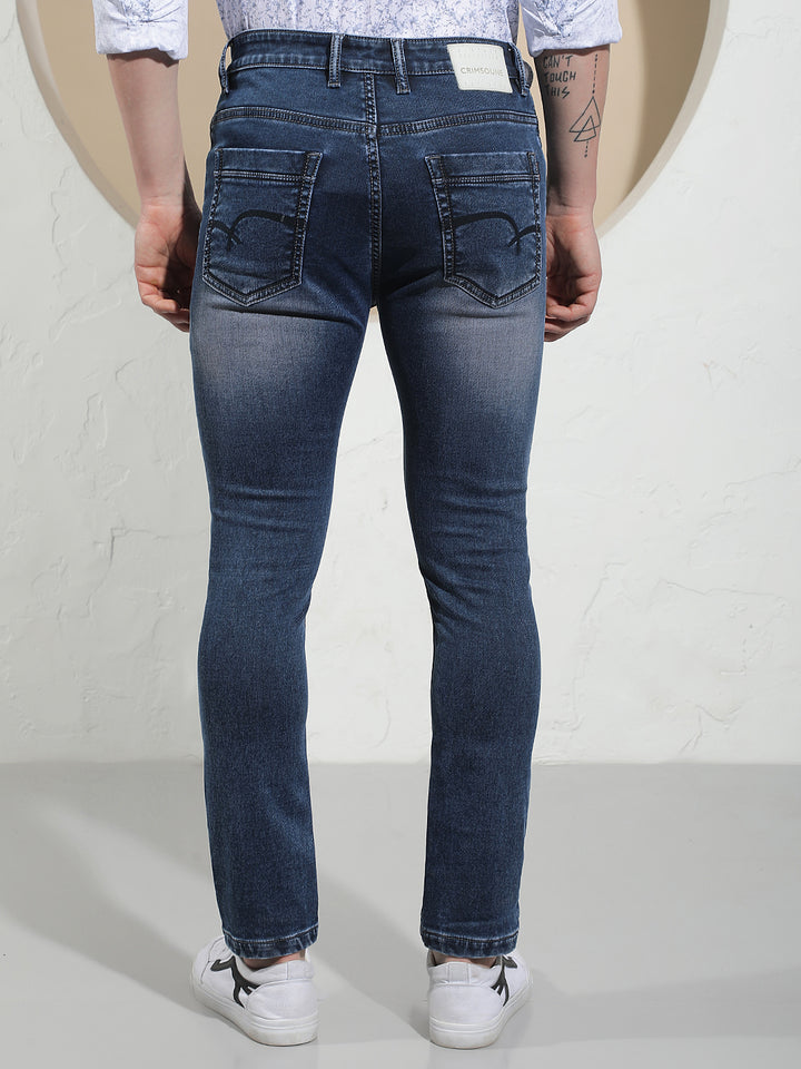 Relaxed Cobalt Blue Skinny Jeans