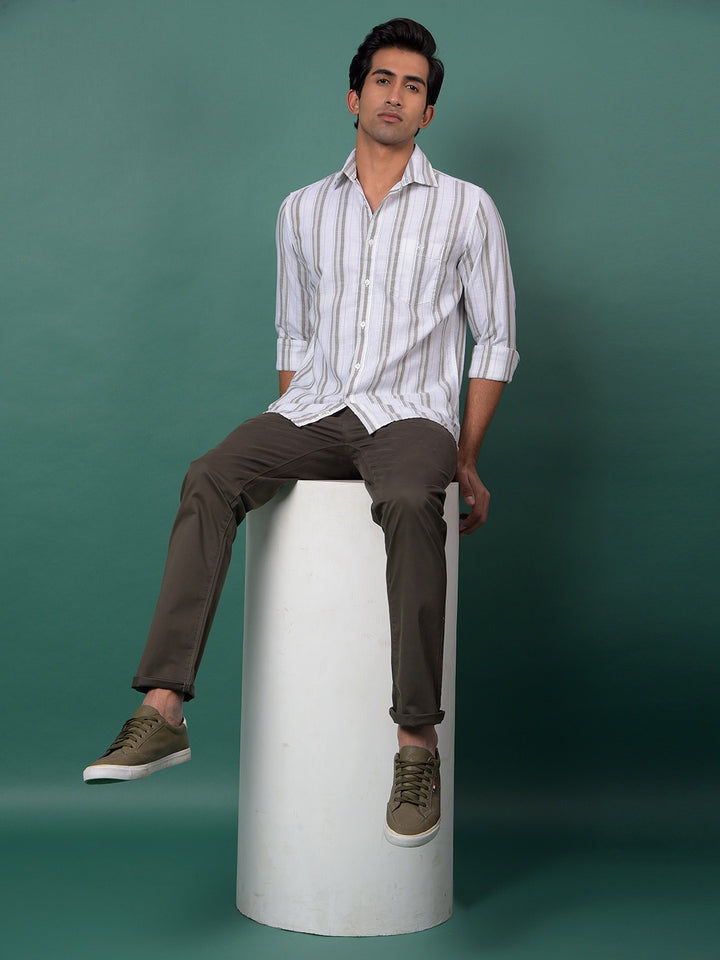 Edgy Olive Trousers