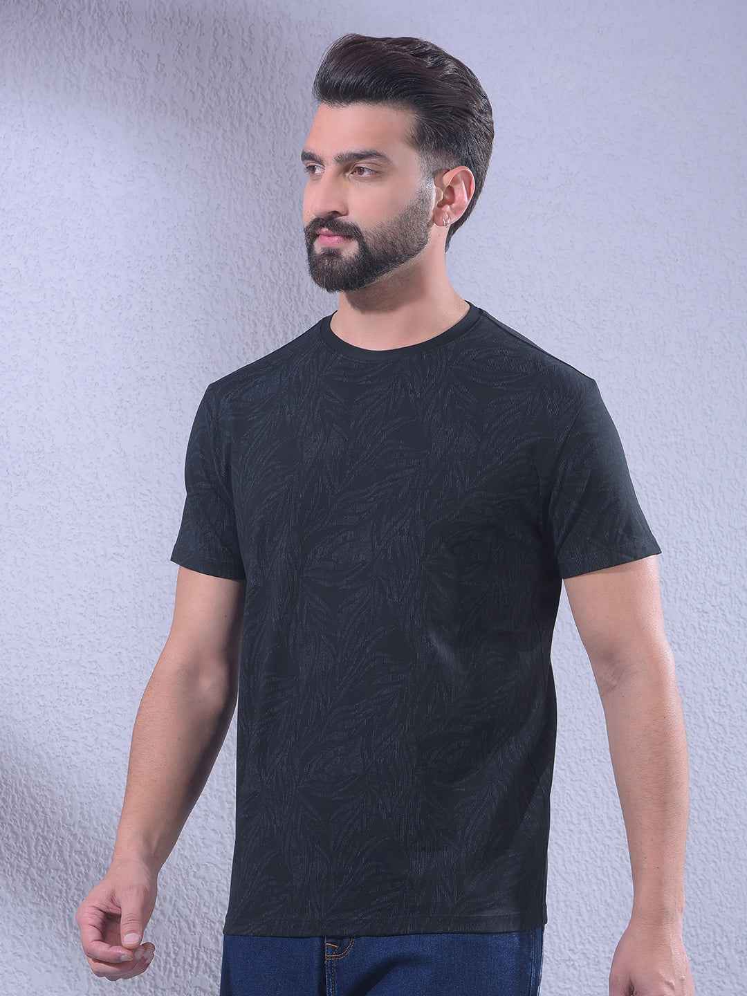 Black Printed T-Shirt