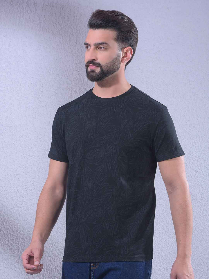Black Printed T-Shirt