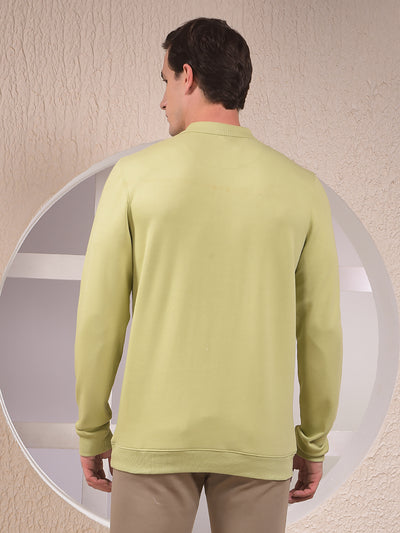 Green Polo Neck Sweatshirt