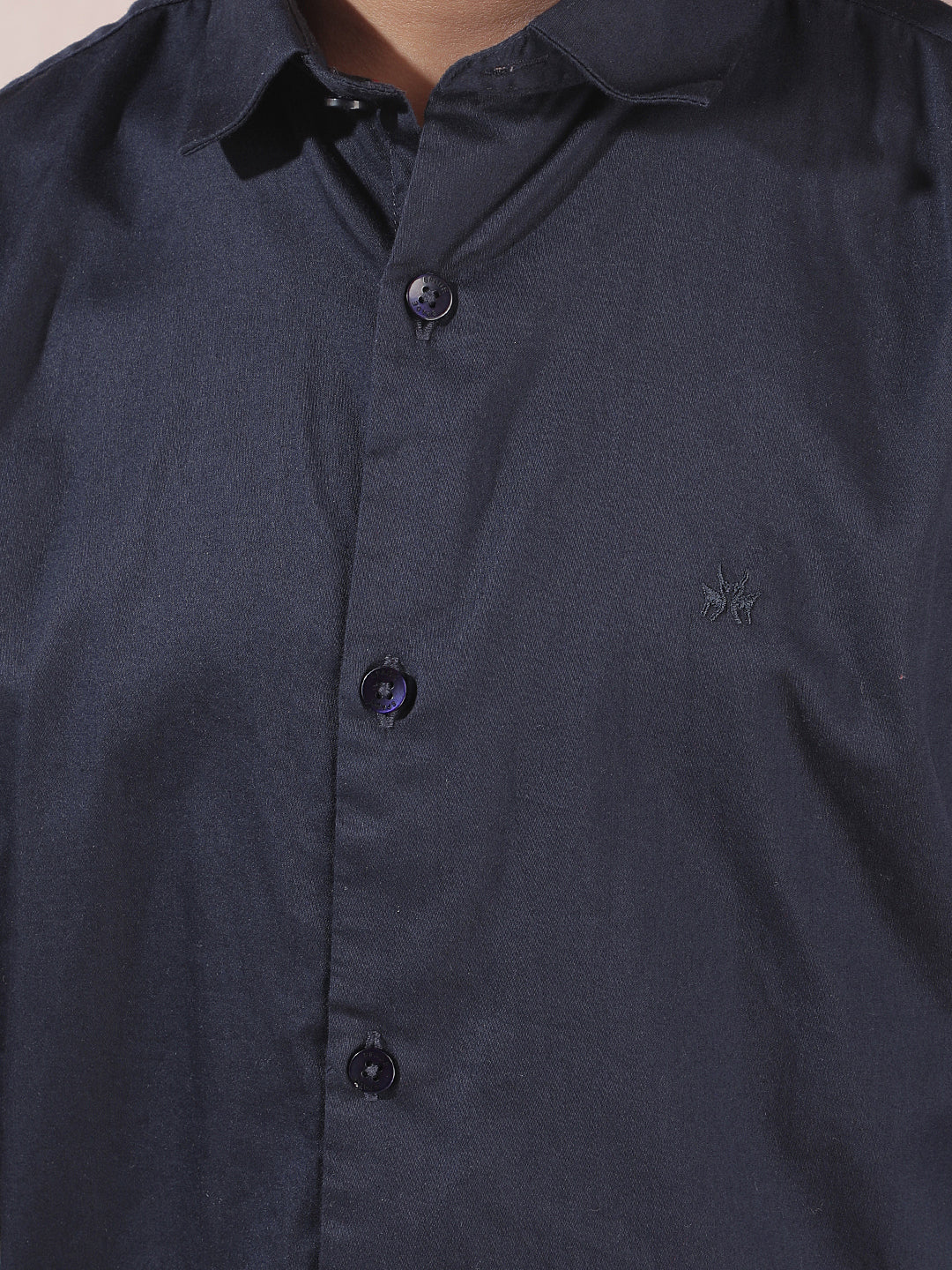 Blue 100% Cotton Shirt
