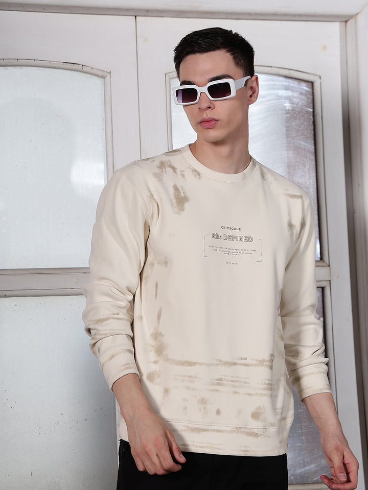 Off White Graphic Print Sweatshirt