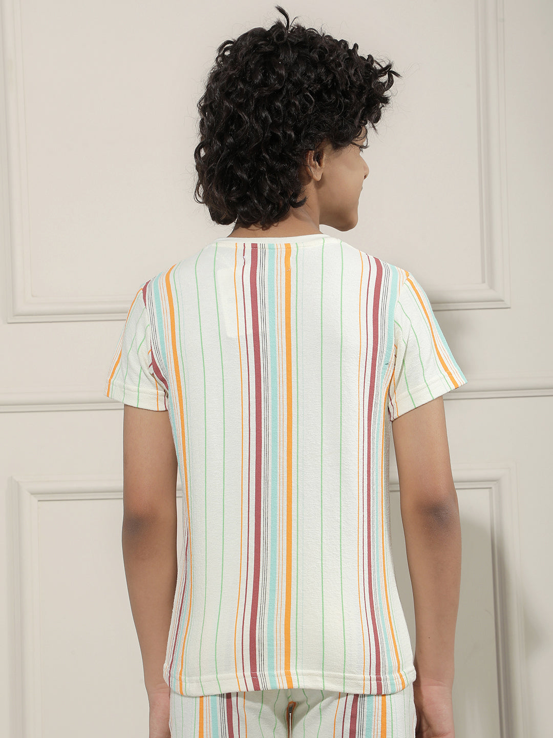 Multi-Color Vertical Stripes T-Shirt