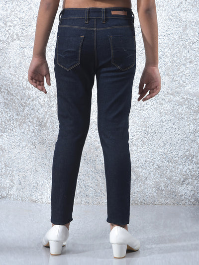 Minimal Blue Skinny Jeans
