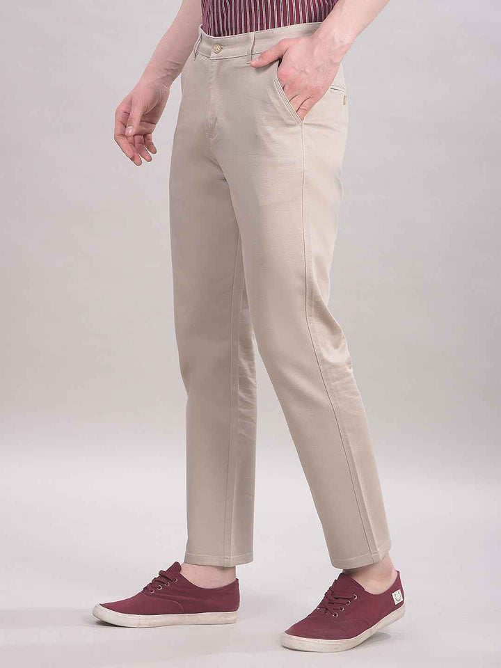 Beige Chinos Trousers
