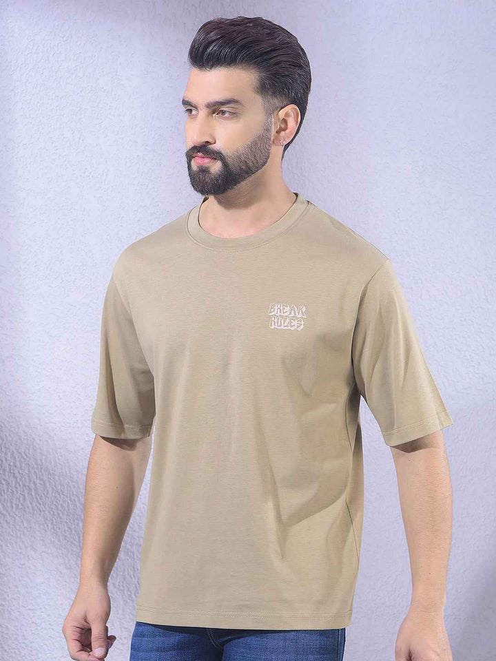 Green Graphic Print 100% Cotton Oversize T-Shirt