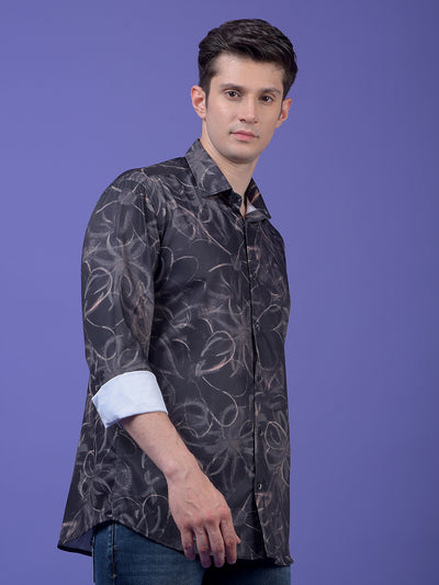 Green Floral Print Shirt