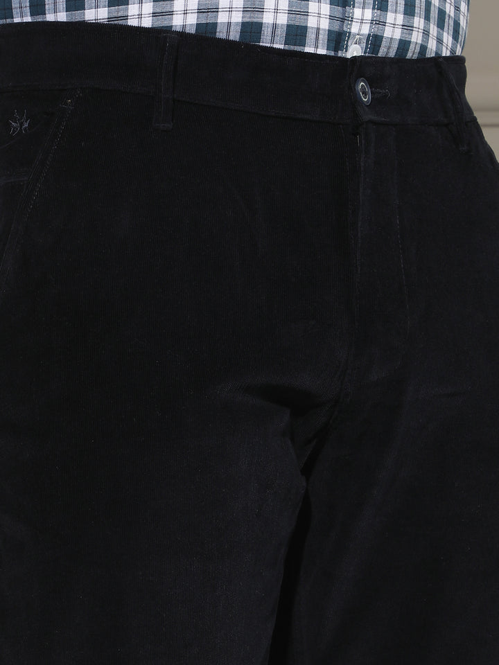 Navy Blue Corduroy Trousers