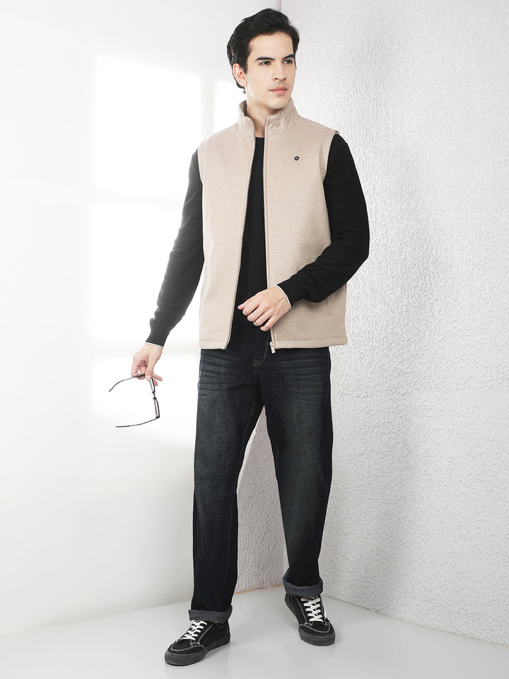 Essential Fawn Sleeveless Jacket