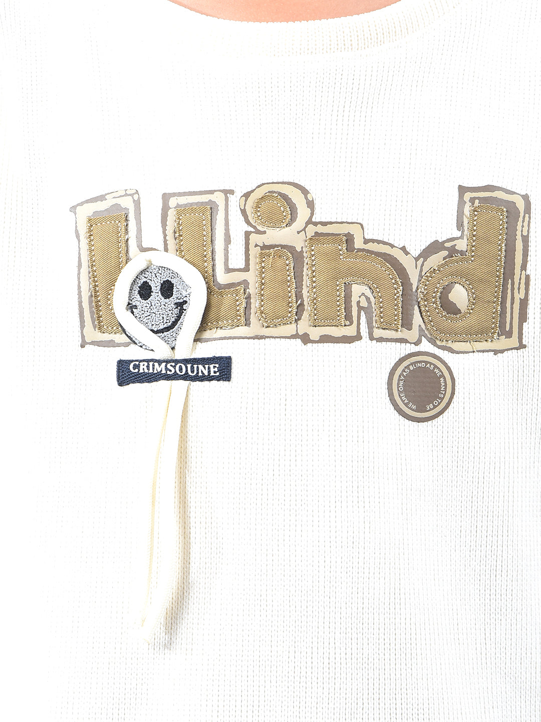 Cream Embellished Sweatshirt
