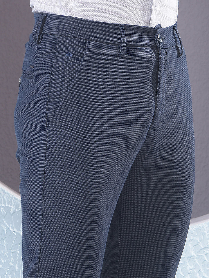Navy Blue Trousers-Men Trousers-Crimsoune Club