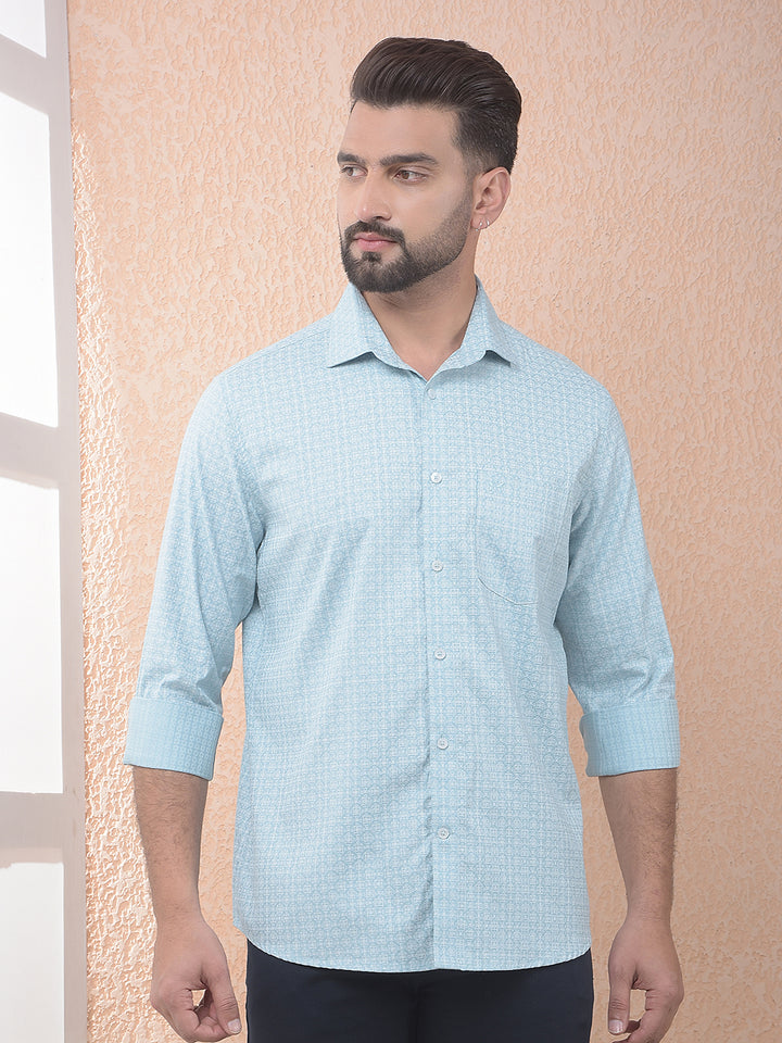 Green Breeze Printed Shirt