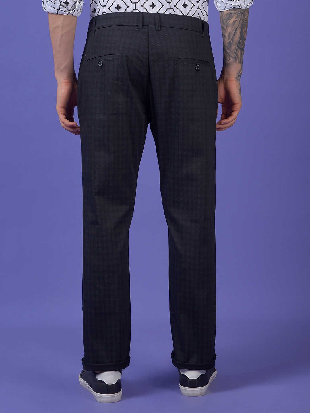 Black Printed Trousers