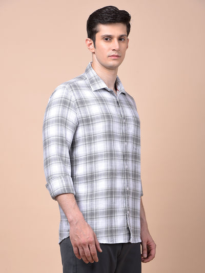 Green Checked 100% Cotton Shirt