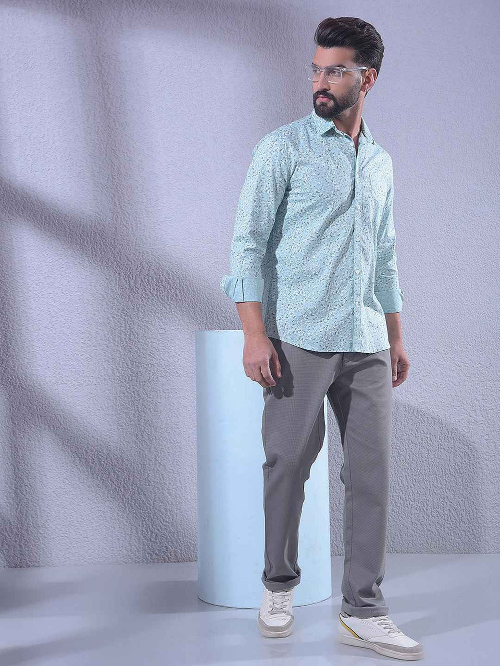 Grey Knitted Trousers