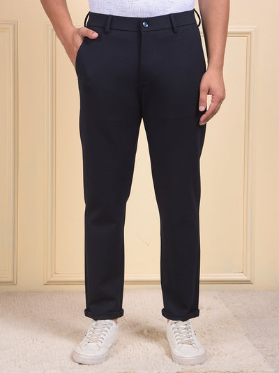 Navy Blue Tailored Trousers