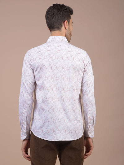 Brown Printed Shirt